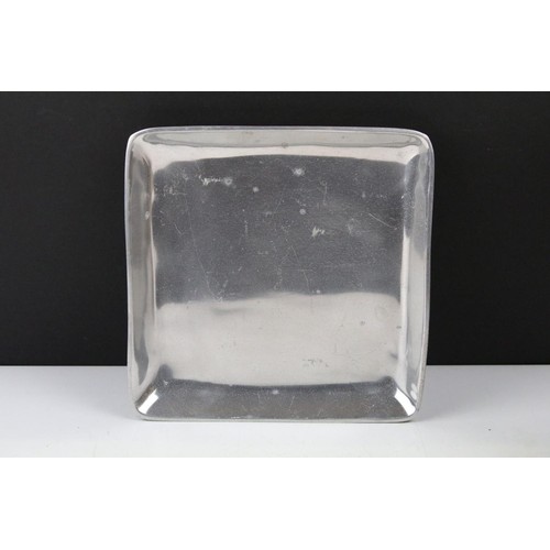 456 - Collection of 20th Century metal wares to include a large bell, trivet, kettle, silver plated tea wa... 