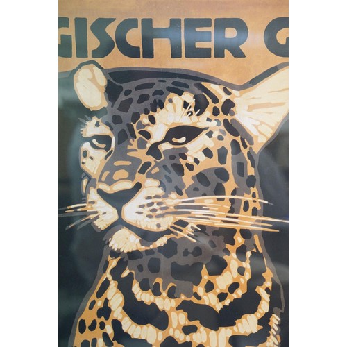 138 - Gorillaz poster, 80 x 60cm, Zoologischer Garten Munchen poster, 100 x 70cm, Tournee de Chat Noir pos... 