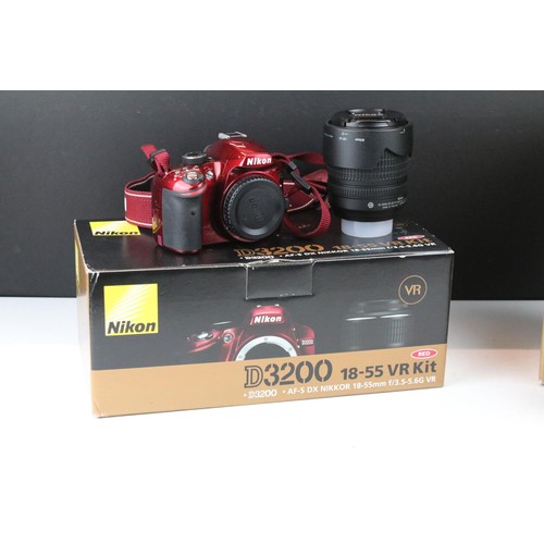 468 - Nikon D3200 camera body together with a Nikon DX AF- S Nikkor 18-105mm lens, and a Nikon DX AF-S Nik... 