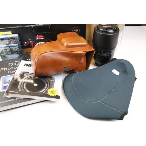 468 - Nikon D3200 camera body together with a Nikon DX AF- S Nikkor 18-105mm lens, and a Nikon DX AF-S Nik... 