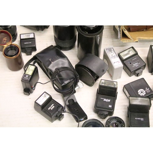 503 - A large collection of cameras contained within two boxes to include Nikon, Fujica and Canon examples... 