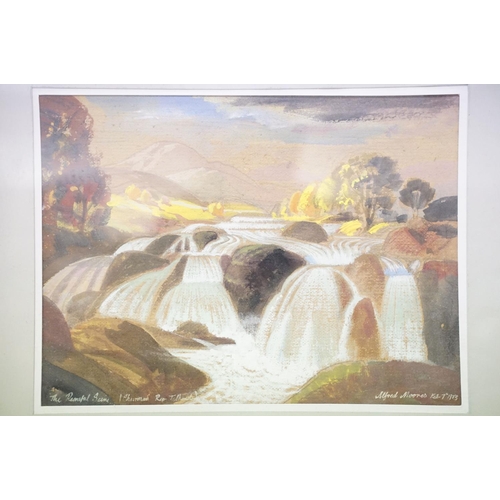 194 - Alfred Moores, The Peaceful Scene, watercolour, signed lower right and dated Feb 7 1973, titled lowe... 