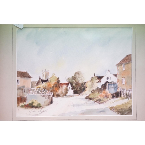 194 - Alfred Moores, The Peaceful Scene, watercolour, signed lower right and dated Feb 7 1973, titled lowe... 