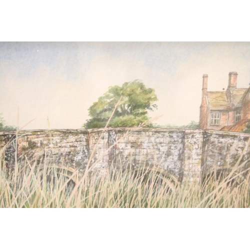 190 - Three watercolours by Martyn Vaughan Jones (British, b. 1957), Farm near Llamnoy - Gwent, initialled... 