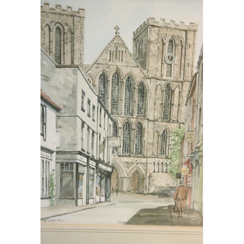 192 - Collection of Philip Martin watercolours, comprising, Peterborough 1987, 19.5 x 24.5cm, The Castle D... 