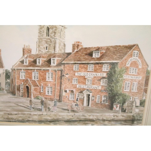 193 - Collection of Glyn Martin watercolours, comprising: Henley-on-Thames, 19.5 x 24cm, Wareham, Polperro... 