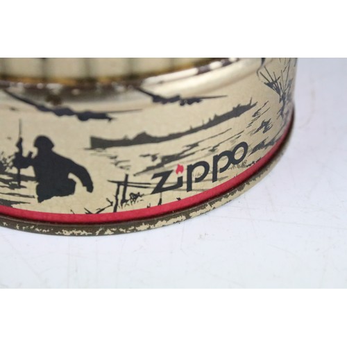 381A - Zippo - A D-Day Normandy 50th anniversary ltd edn lighter, housed within tin