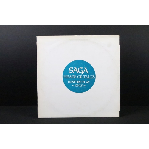 194 - Vinyl - Saga – Heads Or Tales. Original UK 1983 test pressing album in stickered white cardboard sle... 