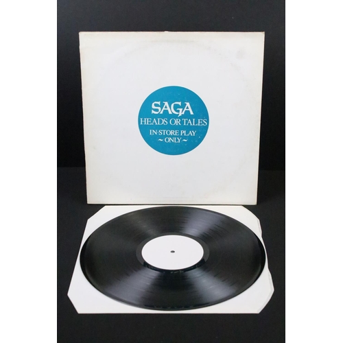 194 - Vinyl - Saga – Heads Or Tales. Original UK 1983 test pressing album in stickered white cardboard sle... 