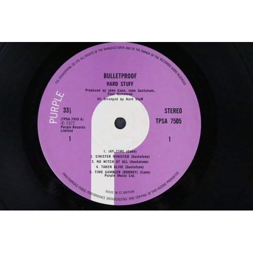 197 - Vinyl - 2 Original UK 1st pressing albums by Hard Stuff to include: Bulletproof (UK 1972 fully lamin... 