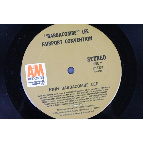 199 - Vinyl - 3 Original 1st pressing albums by Fairport Convention to include: Fairport Convention (UK 19... 