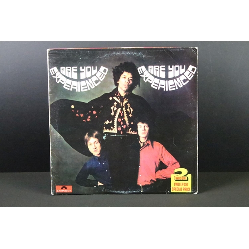 200 - Vinyl - 2 albums by Jimi Hendrix to include: Band Of Gypsys (UK 1970 with withdrawn puppets sleeve, ... 