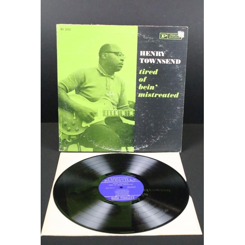 386 - Vinyl - 3 original US Blues albums on Prestige Bluesville records to include: Henry Townsend – Tired... 