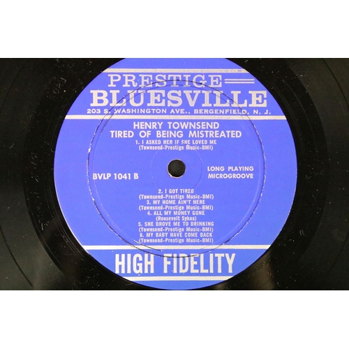 386 - Vinyl - 3 original US Blues albums on Prestige Bluesville records to include: Henry Townsend – Tired... 