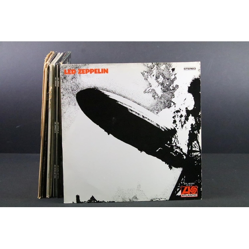 149 - Vinyl - 8 Led Zeppelin LPs to include I self titled Vg+, II Vg, III x 2 (both working wheels) both E... 