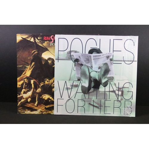 150 - Vinyl - 2 Pogues LPs to include Waiting For Herb (WEA – 4509-93463-1) Ex in open shrink, and Rum Sod... 