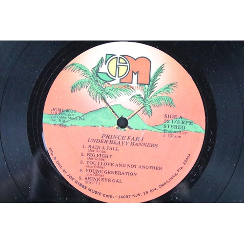 309 - Vinyl - Reggae - 3 albums by Prince Far I to include: Message From The King (UK 1978, Front Line - F... 