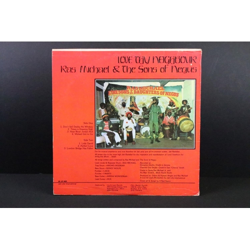 313 - Vinyl - Reggae - Ras Michael & The Sons Of Negus – Love Thy Neighbour. Original US 1981, Jah Life – ... 