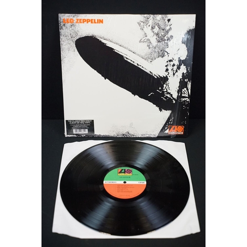 186 - Vinyl - 10 albums by Led Zeppelin to include: Led Zeppelin I (8122796641) EX+ (in open shrink), II (... 