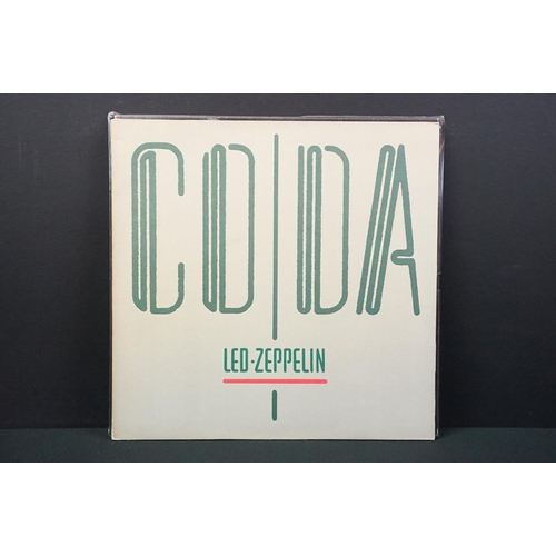 186 - Vinyl - 10 albums by Led Zeppelin to include: Led Zeppelin I (8122796641) EX+ (in open shrink), II (... 