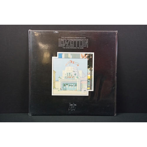 186 - Vinyl - 10 albums by Led Zeppelin to include: Led Zeppelin I (8122796641) EX+ (in open shrink), II (... 