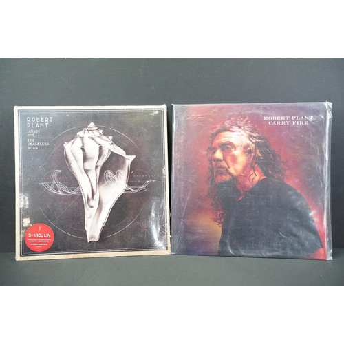 187 - Vinyl - 2 albums by Robert Plant to include: Carry Fire (2017 double album, one album is etched on o... 