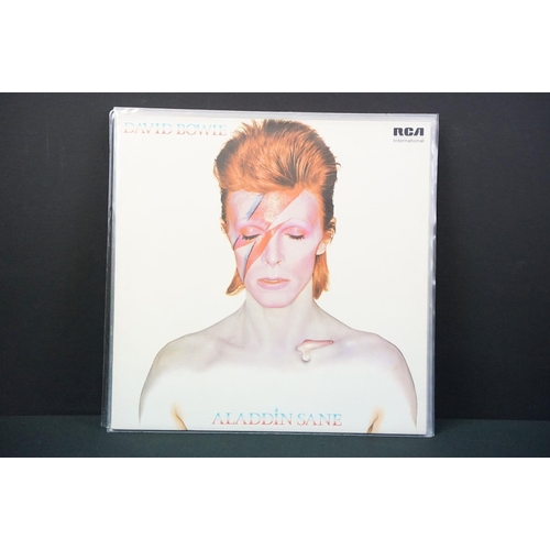 189 - Vinyl - 11 albums and one 12” by David Bowie to include: David Bowie (UK / EU 2010 180g double album... 