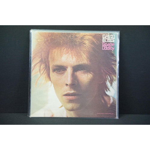 189 - Vinyl - 11 albums and one 12” by David Bowie to include: David Bowie (UK / EU 2010 180g double album... 