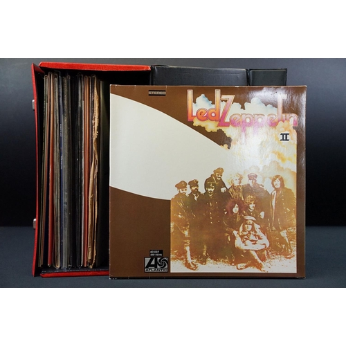 236 - Vinyl - 14 Led Zeppelin and one Robert Plant UK pressing albums to include: Untitled - II (orange gr... 