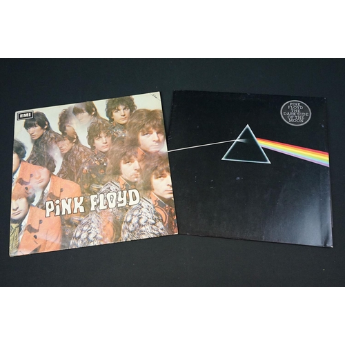 237 - Vinyl - 7 Pink Floyd UK pressing albums to include: The Piper At The Gates Of Dawn (Fame issue), The... 