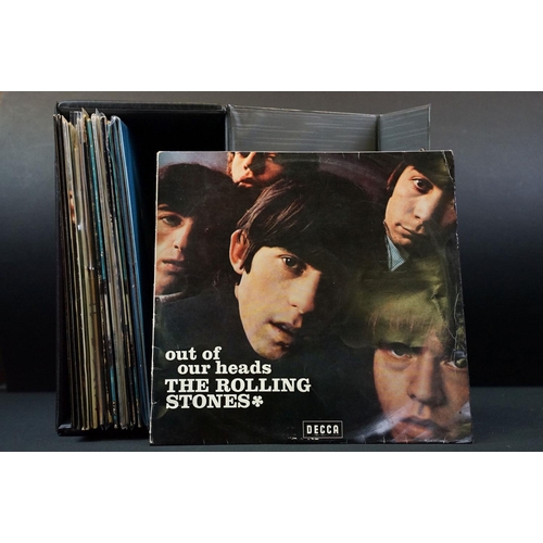 241 - Vinyl - 17 The Rolling Stones foreign pressing albums to include: Out Of Our Heads (German 1965 gold... 