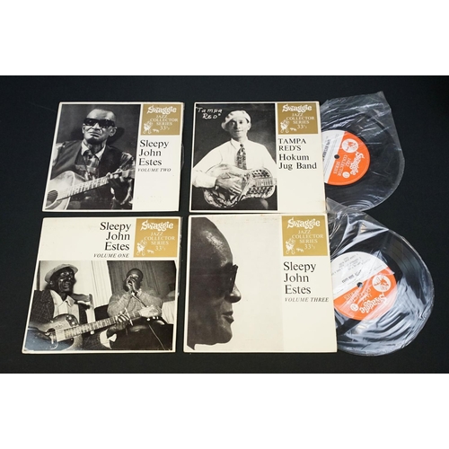 393 - Vinyl - 12 original foreign Blues EP’s to include: Barbecue Bob – The Great Country Blues Singers (S... 