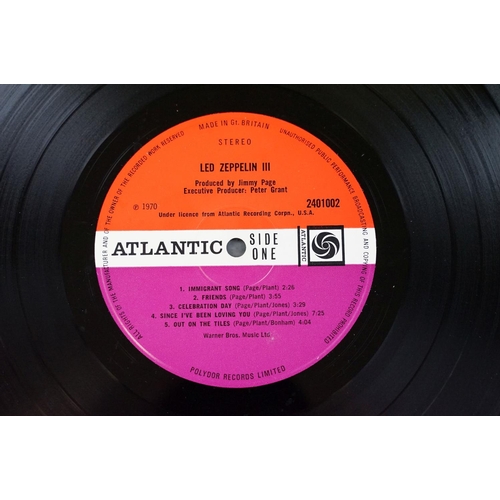 410 - Vinyl - 4 Original UK pressing albums on the Atlantic Plum label to include: Led Zeppelin (Version 6... 