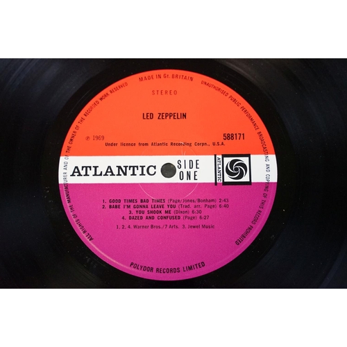 410 - Vinyl - 4 Original UK pressing albums on the Atlantic Plum label to include: Led Zeppelin (Version 6... 