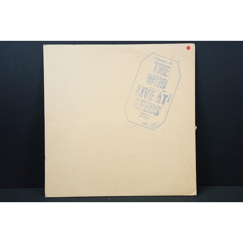 412 - Vinyl - 2 copies of The Who - Live At Leeds album to include: Original black print (with all inserts... 