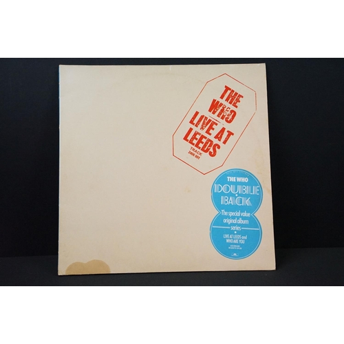 412 - Vinyl - 2 copies of The Who - Live At Leeds album to include: Original black print (with all inserts... 