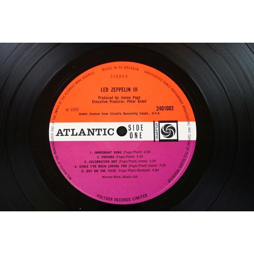 414 - Vinyl - 4 Original UK pressing albums on the Atlantic Plum label to include: Led Zeppelin (Version 7... 