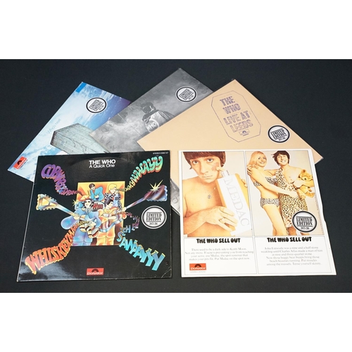 415 - Vinyl - 9 The Who and related foreign pressing albums including 5 limited edition 1982 German pressi... 