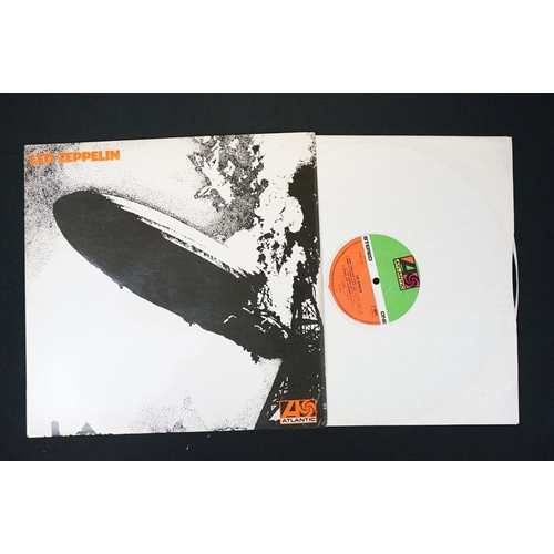 416 - Vinyl - 7 Led Zeppelin UK pressing albums to include: Led Zeppelin (green orange labels), II (green ... 