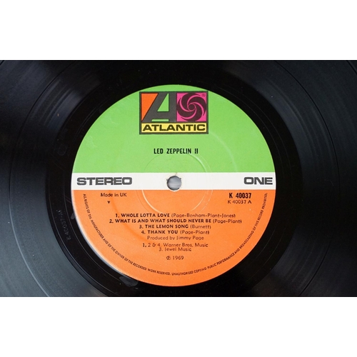 418 - Vinyl - 5 Led Zeppelin UK pressing albums to include: II (green orange labels), Untitled - 4 Symbols... 