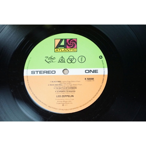 418 - Vinyl - 5 Led Zeppelin UK pressing albums to include: II (green orange labels), Untitled - 4 Symbols... 