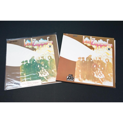 420 - Vinyl - 8 Led Zeppelin foreign pressing albums to include: Led Zeppelin 1 (Russian), II x 2 (one Ger... 