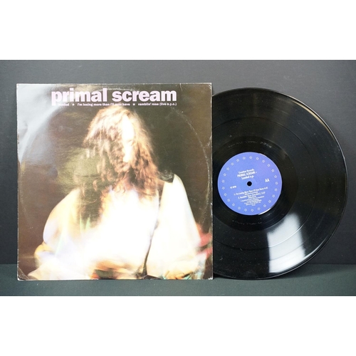 422 - Vinyl - 3 Primal Scream LPs and 4 12