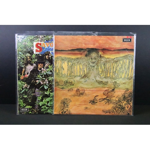 156 - Vinyl - 2 Savoy Brown LPs to include: Blue Matter (original UK 1969 mono, unboxed red Decca labels, ... 