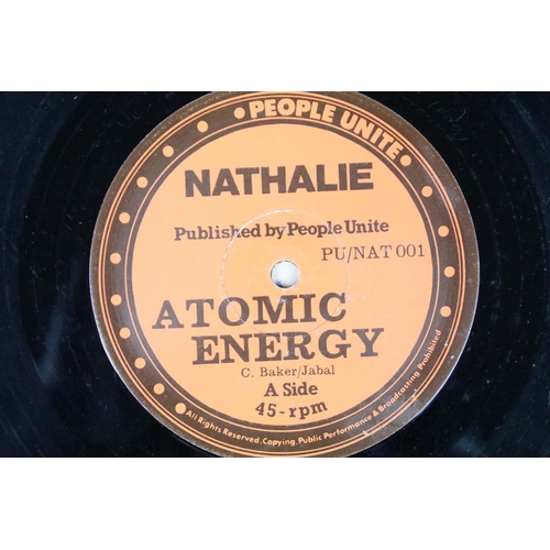 341 - Vinyl - Reggae - Nathalie – Atomic Energy / Set Me Free. Original UK 1981, People Unite – PU/NAT001.... 