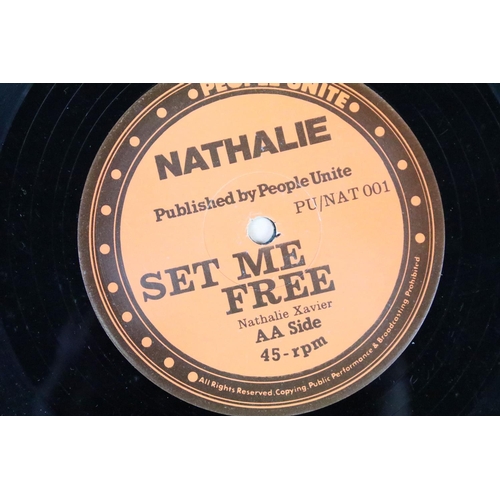 341 - Vinyl - Reggae - Nathalie – Atomic Energy / Set Me Free. Original UK 1981, People Unite – PU/NAT001.... 