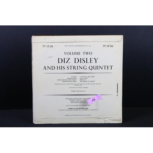 354A - Vinyl - Jazz - Diz Disley And His String Quartet – Jazz At The White Bear Volume 2. 10” LP on 77 Rec... 