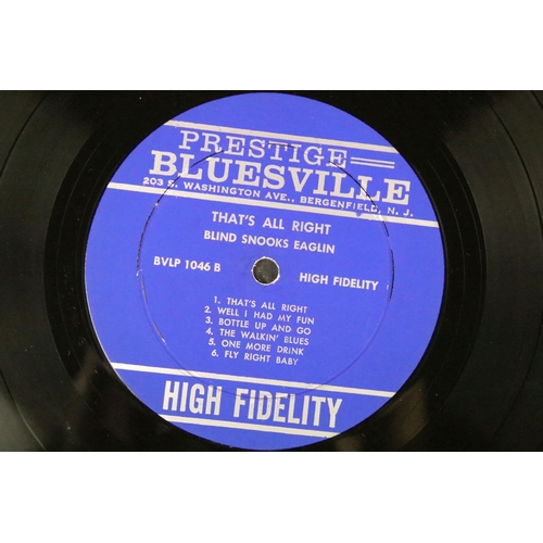 361 - Vinyl - Blues - Blind Snooks Eaglin ‎– That's All Right. Prestige Bluesville ‎– BV-1046. Original US... 