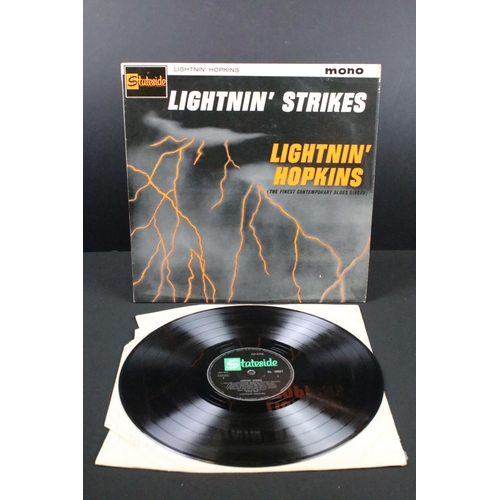 366 - Vinyl - Blues - Lightnin' Hopkins – Lightnin’ Strikes. Stateside – SL 10031. Original UK 1962 1st mo... 