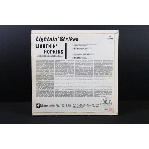 366 - Vinyl - Blues - Lightnin' Hopkins – Lightnin’ Strikes. Stateside – SL 10031. Original UK 1962 1st mo... 